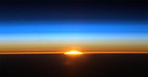 sunrise from int'l space station