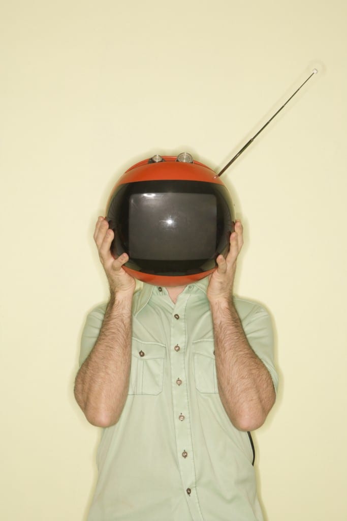 Tv on head