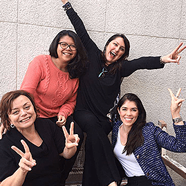 Four women from Ketchum posing for a picture