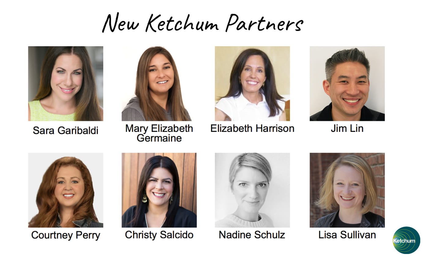 Ketchum Elects Eight New Partners to its Management Team