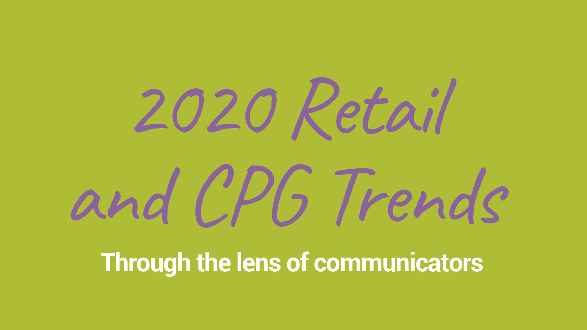 2020 Retail Trends