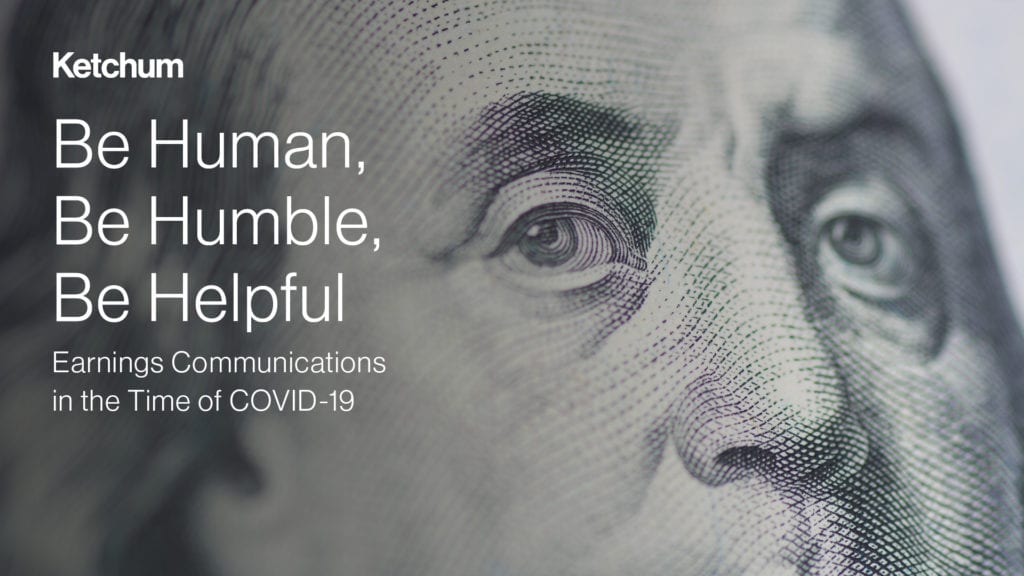 Be Human, Be Humble, Be Helpful: Earnings Communications in the Time of COVID-19