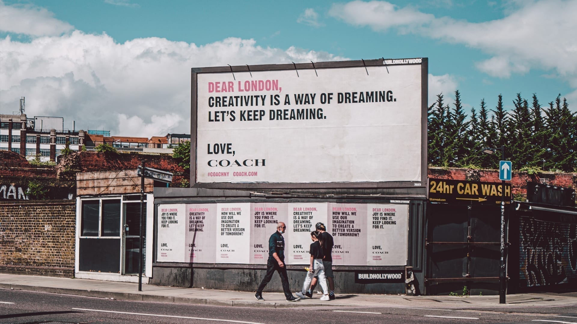 Street sign - Dear London, creativity is a way of dreaming. Let's keep on dreaming