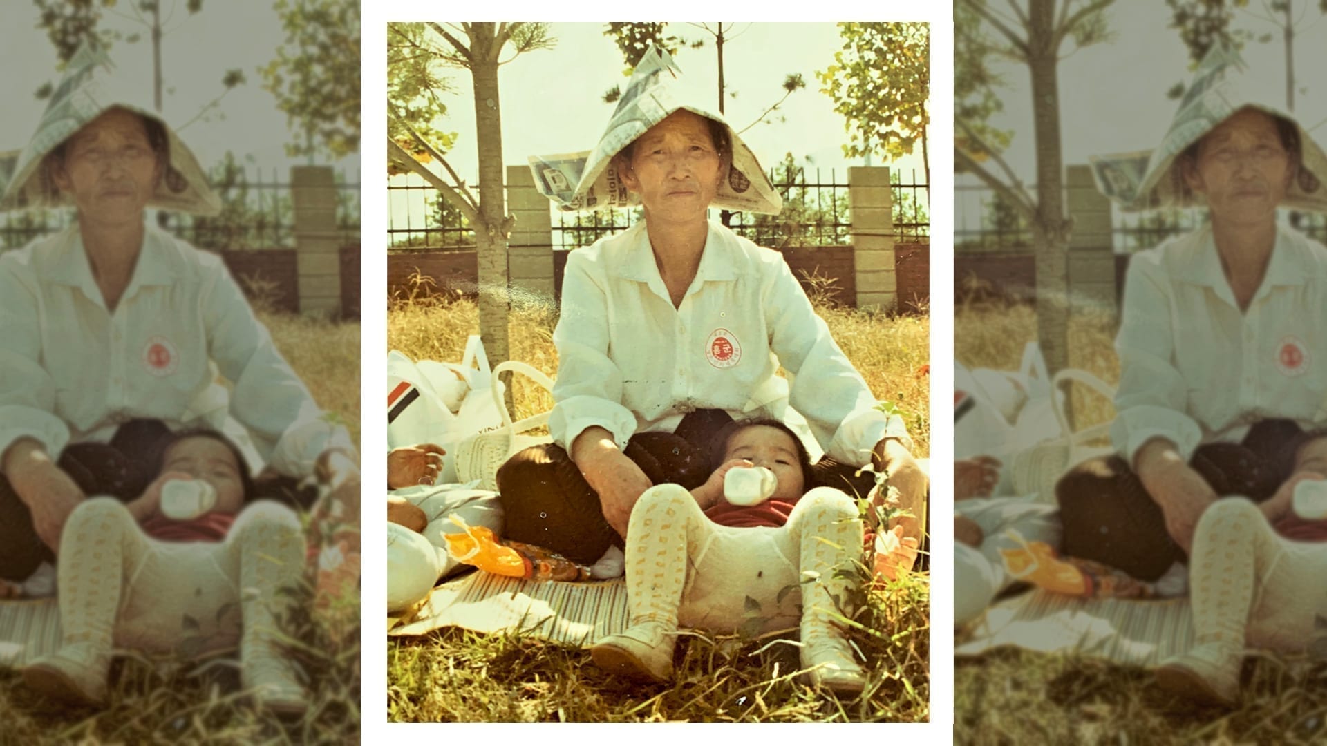 A New Definition of Resilience for Asian American Women - family photo of the author sitting at a park with her grandmother