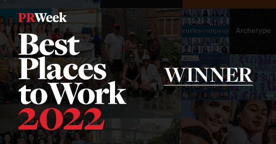 PRWeek Best Places to Work 2022 Winner